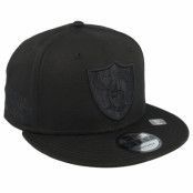 New Era - NFL Svart snapback Keps - Las Vegas Raiders Monochrome 9FIFTY Black Snapback @ Hatstore