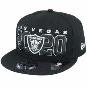 New Era - NFL Svart snapback Keps - Las Vegas Raiders NFL 20 Draft Official 9Fifty Black Snapback @ Hatstore