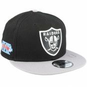 New Era - NFL Svart snapback Keps - Las Vegas Raiders Team Patch 9FIFTY Black/Grey Snapback @ Hatstore