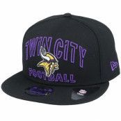 New Era - NFL Svart snapback Keps - Minnesota Vikings NFL 20 Draft Alt 9Fifty Black Snapback @ Hatstore