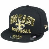 New Era - NFL Svart snapback Keps - New Orleans Saints NFL 20 Draft Alt 9Fifty Black Snapback @ Hatstore