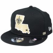 New Era - NFL Svart snapback Keps - New Orleans Saints NFL 20 Side Lines Home Em 9Fifty @ Hatstore