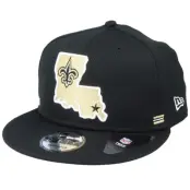 New Era - NFL Svart snapback Keps - New Orleans Saints NFL 20 Side Lines Home Em 9Fifty @ Hatstore