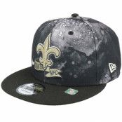 New Era - NFL Svart snapback Keps - New Orleans Saints NFL22 Sideline Ink 9FIFTY Black Snapback @ Hatstore