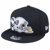 New Era - NFL Svart snapback Keps - Oakland Raiders 9Fifty NFL Peanuts Black Snapback @ Hatstore