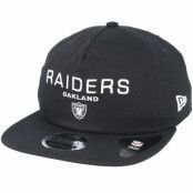 New Era - NFL Svart snapback Keps - Oakland Raiders Statement 9Fifty Black Snapback @ Hatstore