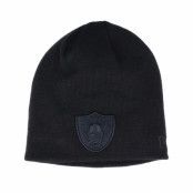 New Era - NFL Svart traditionalbeanie Beanie - Las Vegas Raiders Dark Base Skull Knit Black Beanie @ Hatstore