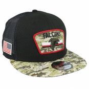 New Era - NFL Svart trucker Keps - Atlanta Falcons NFL21 Salute To Service 9FIFTY Black/Camo Trucker @ Hatstore