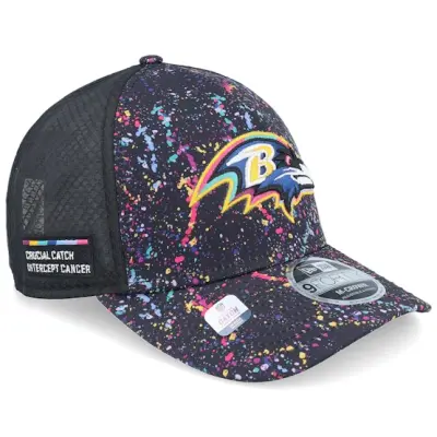 New Era - NFL Svart trucker Keps - Baltimore Ravens NFL Crucial Catch 9FORTY A-Frame Trucker @ Hatstore