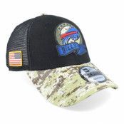 New Era - NFL Svart trucker Keps - Buffalo Bills M 9FORTY NFL Salute To Service 22 Black/Camo Trucker @ Hatstore