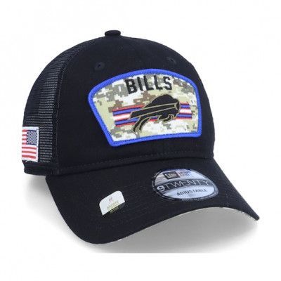 New Era - NFL Svart trucker Keps - Buffalo Bills NFL21 Salute To Service 9TWENTY Black/Camo Trucker @ Hatstore