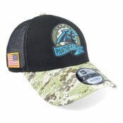 New Era - NFL Svart trucker Keps - Carolina Panthers M 9FORTY NFL Salute To Service 22 Black/Camo Trucker @ Hatstore