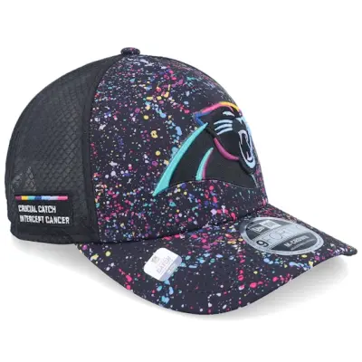 New Era - NFL Svart trucker Keps - Carolina Panthers NFL Crucial Catch 9FORTY A-Frame Trucker @ Hatstore