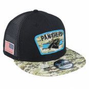 New Era - NFL Svart trucker Keps - Carolina Panthers NFL21 Salute To Service 9FIFTY Black/Camo Trucker @ Hatstore