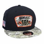 New Era - NFL Svart trucker Keps - Cincinnati Bengals NFL21 Salute To Service 9FIFTY Black/Camo Trucker @ Hatstore