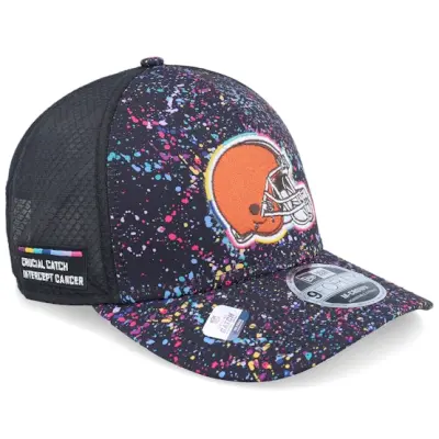 New Era - NFL Svart trucker Keps - Cleveland Browns NFL Crucial Catch 9FORTY Black A-Frame Trucker @ Hatstore