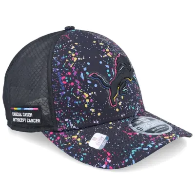 New Era - NFL Svart trucker Keps - Detroit Lions NFL Crucial Catch 9FORTY A-Frame Trucker @ Hatstore