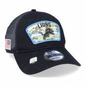 New Era - NFL Svart trucker Keps - Detroit Lions NFL Salute To Service 9TWENTY Black Trucker @ Hatstore