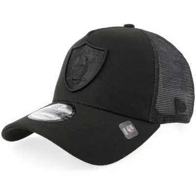 New Era - NFL Svart trucker Keps - Hatstore Exclusive x Las Vegas Raiders 9FORTY Black A-frame Trucker @ Hatstore