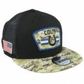 New Era - NFL Svart trucker Keps - Indianapolis Colts NFL21 Salute To Service 9FIFTY Black/Camo Trucker @ Hatstore