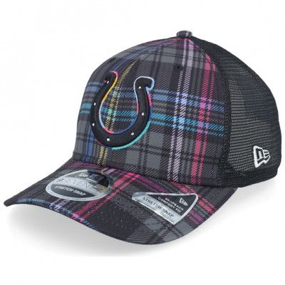 New Era - NFL Svart trucker Keps - Indianapolis Colts Nfl24 Crucial Catch 9seventy Tartan Trucker @ Hatstore