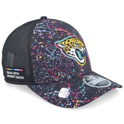 New Era - NFL Svart trucker Keps - Jacksonville Jaguars NFL Crucial Catch 9FORTY A-Frame Trucker @ Hatstore
