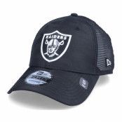 New Era - NFL Svart trucker Keps - Las Vegas Raiders Home Field 9FORTY Black Trucker @ Hatstore