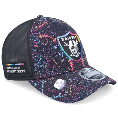 New Era - NFL Svart trucker Keps - Las Vegas Raiders NFL Crucial Catch 9FORTY A-Frame Trucker @ Hatstore