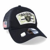 New Era - NFL Svart trucker Keps - Las Vegas Raiders NFL Salute To Service 9TWENTY Black/Camo Trucker @ Hatstore