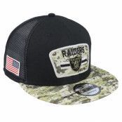 New Era - NFL Svart trucker Keps - Las Vegas Raiders NFL21 Salute To Service 9FIFTY Black/Camo Trucker @ Hatstore