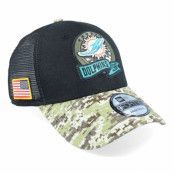 New Era - NFL Svart trucker Keps - Miami Heat M 9FORTY NFL Salute To Service 22 Black/Camo Trucker @ Hatstore