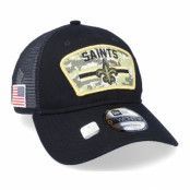 New Era - NFL Svart trucker Keps - New Orleans Saints NFL Salute To Service 9TWENTY Black/Camo Trucker @ Hatstore