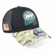 New Era - NFL Svart trucker Keps - New York Jets M 9FORTY NFL Salute To Service 22 Black/Camo Trucker @ Hatstore