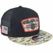 New Era - NFL Svart trucker Keps - NFL21 Salute To Service 9FIFTY Black/Camo Trucker @ Hatstore