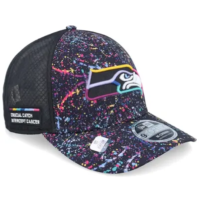 New Era - NFL Svart trucker Keps - Seattle Seahawks NFL Crucial Catch 9FORTY A-frame Trucker @ Hatstore