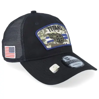 New Era - NFL Svart trucker Keps - Tennessee Titans NFL Salute To Service 9TWENTY Black Trucker @ Hatstore