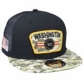 New Era - NFL Svart trucker Keps - Washington Commanders NFL21 Salute To Service 9FIFTY Black/Camo Trucker @ Hatstore