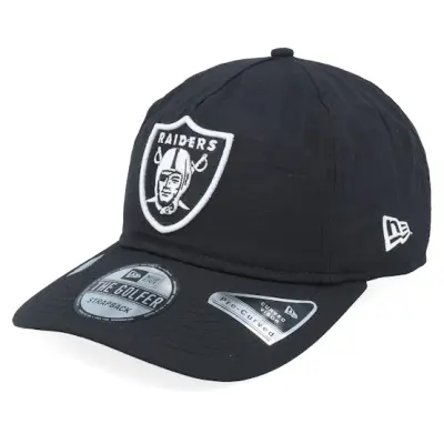 New Era - NFL Svart unconstructed Keps - Las Vegas Raiders Everyday Nylon Black/White Dad Cap @ Hatstore