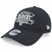 New Era - NFL Svart unconstructed Keps - Las Vegas Raiders Retro NFL 9TWENTY Black Dad Cap @ Hatstore