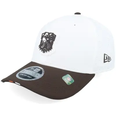 New Era - NFL Vit adjustable Keps - Cleveland Browns NFL 25 Training 9SEVENTY White/Brown Adjustable @ Hatstore