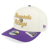 New Era - NFL Vit adjustable Keps - Minnesota Vikings 9FIFTY Chainstitch White/Purple A-Frame Adjustable @ Hatstore
