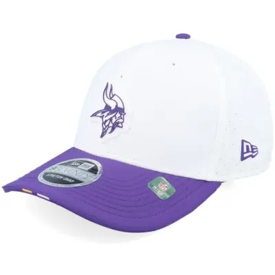 New Era - NFL Vit adjustable Keps - Minnesota Vikings NFL 25 Training 9SEVENTY White/Purple Adjustable @ Hatstore