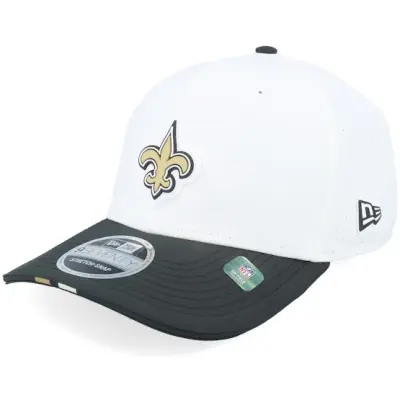 New Era - NFL Vit adjustable Keps - New Orleans Saints NFL 25 Training 9SEVENTY White/Black Adjustable @ Hatstore
