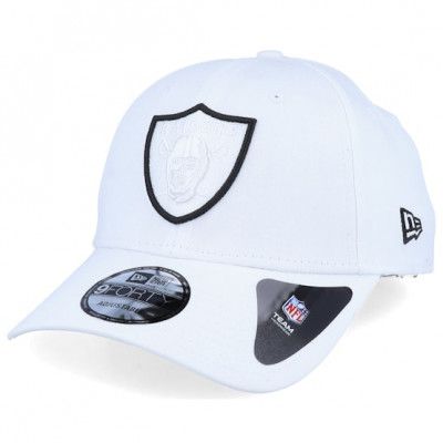 New Era - NFL Vit adjustable Keps - Oakland Raiders 9Forty White/Black Adjustable @ Hatstore