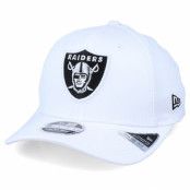 New Era - NFL Vit adjustable Keps - Oakland Raiders White Base 9Fifty White/Black Adjustable @ Hatstore