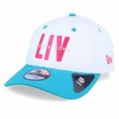 New Era - NFL Vit adjustable Keps - Super Bowl LIV Miami 9Twenty White/Pink/Teal Adjustable @ Hatstore