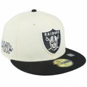 New Era - NFL Vit fitted Keps - Las Vegas Raiders Championships 59FIFTY White/Black Fitted @ Hatstore