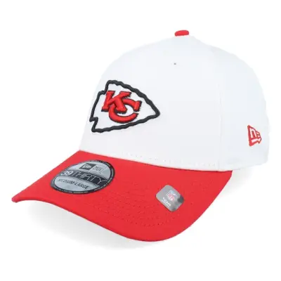 New Era - NFL Vit flexfit Keps - Kansas City Chiefs NFL Team Logo 39THIRTY White/Red Flexfit @ Hatstore