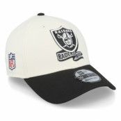 New Era - NFL Vit flexfit Keps - Las Vegas Raiders NFL22 Sideline 39THIRTY White/Black Flexfit @ Hatstore