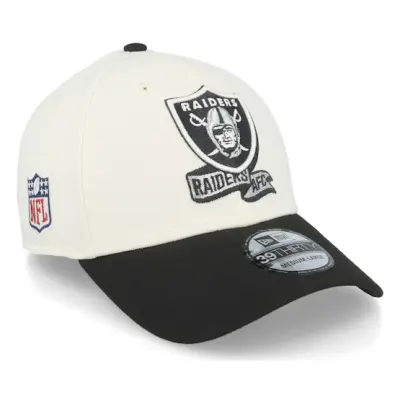 New Era - NFL Vit flexfit Keps - Las Vegas Raiders NFL22 Sideline 39THIRTY White/Black Flexfit @ Hatstore